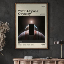 Mid Century Modern 2001 A Space Odyssey Movie Poster, Retro Stanley Kubrick Movie Print, Modern Vintage Movie Posters 4346635580