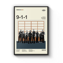 Mid Century Modern 9-1-1 Movie Poster, Retro Movie Print, Modern Vintage Movie Posters 1778286664