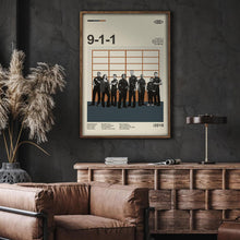 Mid Century Modern 9-1-1 Movie Poster, Retro Movie Print, Modern Vintage Movie Posters 1778286664