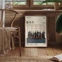 Mid Century Modern 9-1-1 Movie Poster, Retro Movie Print, Modern Vintage Movie Posters 1778286664