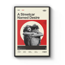 Mid Century Modern A Streetcar Named Desire Movie Poster, Retro Movie Print, Modern Vintage Movie Posters 1792488247