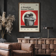 Mid Century Modern A Streetcar Named Desire Movie Poster, Retro Movie Print, Modern Vintage Movie Posters 1792488247