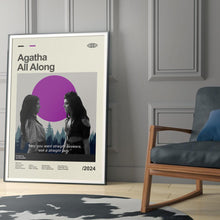 Mid Century Modern Agatha All Along Movie Poster, Retro Movie Print, Modern Vintage Movie Posters 1844250066