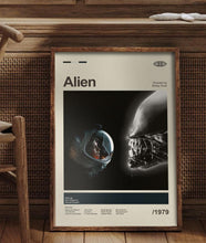 Mid Century Modern Alien Movie Poster, Retro Alien Movie Print, Modern Vintage Ellen Ripley Posters 4346642467