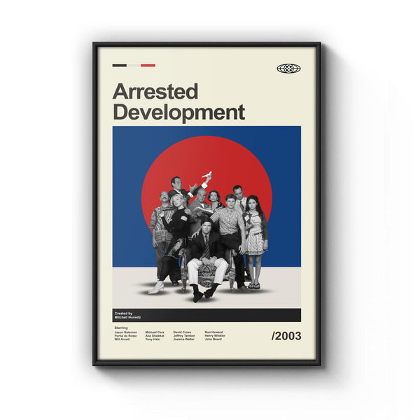 Mid Century Modern Arrested Development Poster, Retro Arrested Development Print, Modern Vintage Movie Posters 4315334103