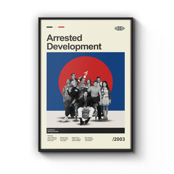 Mid Century Modern Arrested Development Poster, Retro Arrested Development Print, Modern Vintage Movie Posters 4315334103