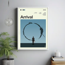 Mid Century Modern Arrival Movie Poster, Retro Movie Print, Modern Vintage Movie Posters