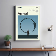 Mid Century Modern Arrival Movie Poster, Retro Movie Print, Modern Vintage Movie Posters
