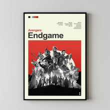 Mid Century Modern Avengers Endgame Movie Poster, Retro Movie Print, Modern Vintage Movie Posters