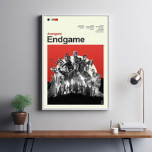 Mid Century Modern Avengers Endgame Movie Poster, Retro Movie Print, Modern Vintage Movie Posters
