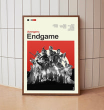 Mid Century Modern Avengers Endgame Movie Poster, Retro Movie Print, Modern Vintage Movie Posters