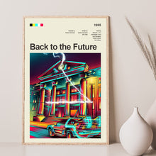 Mid Century Modern Back to the Future Movie Poster, Retro Movie Print, Modern Vintage Movie Posters 1561899659