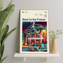 Mid Century Modern Back to the Future Movie Poster, Retro Movie Print, Modern Vintage Movie Posters 1561899659