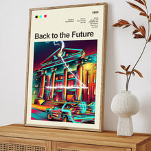 Mid Century Modern Back to the Future Movie Poster, Retro Movie Print, Modern Vintage Movie Posters 1561899659
