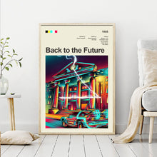 Mid Century Modern Back to the Future Movie Poster, Retro Movie Print, Modern Vintage Movie Posters 1561899659