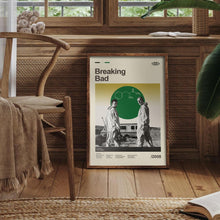 Mid Century Modern Breaking Bad Poster, Retro Breaking Bad Print, Modern Vintage Movie Posters 4315343076