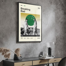 Mid Century Modern Breaking Bad Poster, Retro Breaking Bad Print, Modern Vintage Movie Posters 4315343076