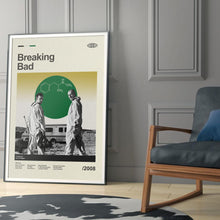 Mid Century Modern Breaking Bad Poster, Retro Breaking Bad Print, Modern Vintage Movie Posters 4315343076