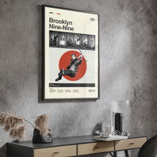 Mid Century Modern Brooklyn Nine-Nine Poster, Retro Brooklyn Nine-Nine Print, Modern Vintage Movie Posters 4315335233