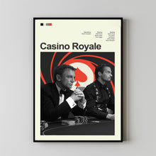 Mid Century Modern Casino Royale Movie Poster, Retro Movie Print, Modern Vintage Movie Posters