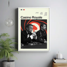 Mid Century Modern Casino Royale Movie Poster, Retro Movie Print, Modern Vintage Movie Posters