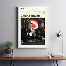 Mid Century Modern Casino Royale Movie Poster, Retro Movie Print, Modern Vintage Movie Posters