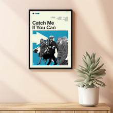 Mid Century Modern Catch Me If You Can Movie Poster, Retro Movie Print, Modern Vintage Movie Posters