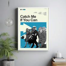 Mid Century Modern Catch Me If You Can Movie Poster, Retro Movie Print, Modern Vintage Movie Posters