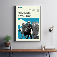Mid Century Modern Catch Me If You Can Movie Poster, Retro Movie Print, Modern Vintage Movie Posters