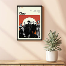 Mid Century Modern Clue Movie Poster, Retro Movie Print, Modern Vintage Movie Posters