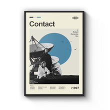 Mid Century Modern Contact Movie Poster, Retro Movie Print, Modern Vintage Movie Posters 1792489539