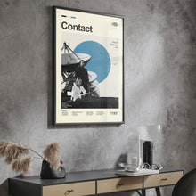 Mid Century Modern Contact Movie Poster, Retro Movie Print, Modern Vintage Movie Posters 1792489539