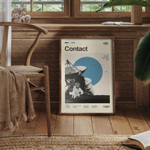 Mid Century Modern Contact Movie Poster, Retro Movie Print, Modern Vintage Movie Posters 1792489539