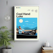 Mid Century Modern Cool Hand Luke Poster, Retro Movie Print, Modern Vintage Movie Posters