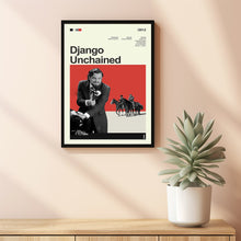 Mid Century Modern Django Unchained Movie Poster, Retro Movie Print, Modern Vintage Movie Posters