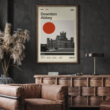 Mid Century Modern Downton Abbey Poster, Retro Downton Abbey Print, Modern Vintage Movie Posters 4315335689