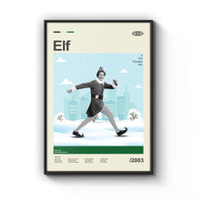 Mid Century Modern Elf Movie Poster, Retro Movie Print, Modern Vintage Movie Posters 1792489991