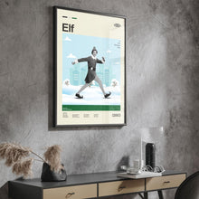 Mid Century Modern Elf Movie Poster, Retro Movie Print, Modern Vintage Movie Posters 1792489991