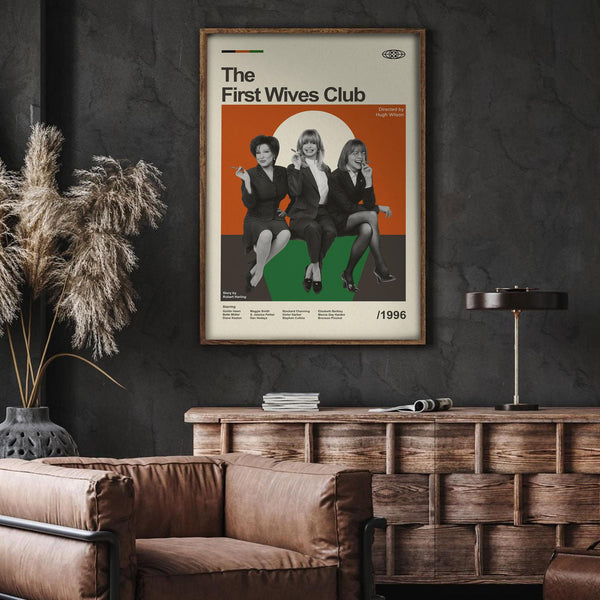 Mid Century Modern First Wives Club Movie Poster, Retro Movie Print, Modern Vintage Movie Posters 1855961923