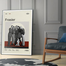 Mid Century Modern Frasier Poster, Retro Frasier Print, Modern Vintage Movie Posters 4315344254