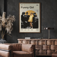 Mid Century Modern Funny Girl Movie Poster, Retro Movie Print, Modern Vintage Movie Posters 1792490379