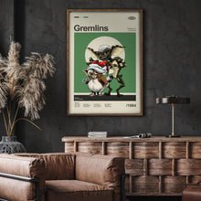 Mid Century Modern Gremlins Movie Poster, Retro Movie Print, Modern Vintage Movie Posters 1784887420