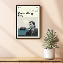 Mid Century Modern Groundhog Day Movie Poster, Retro Movie Print, Modern Vintage Movie Posters