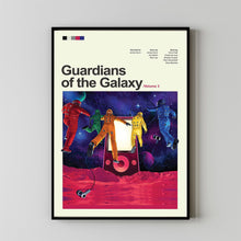 Mid Century Modern Guardians of the Galaxy Vol 3 Movie Poster, Retro Movie Print