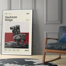 Mid Century Modern Hacksaw Ridge Movie Poster, Retro Movie Print, Modern Vintage Movie Posters 1905299501