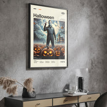 Mid Century Modern Halloween Movie Poster, Vintage Retro Movie Print, Minimalist Michael Myers Posters 1793681243
