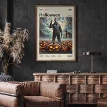 Mid Century Modern Halloween Movie Poster, Vintage Retro Movie Print, Minimalist Michael Myers Posters 1793681243