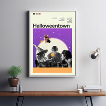 Mid Century Modern Halloweentown Movie Poster, Retro Movie Print, Modern Vintage Movie Posters