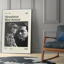 Mid Century Modern Hiroshima Mon Amour Movie Poster, Retro Movie Print, Modern Vintage Movie Posters 1792491111