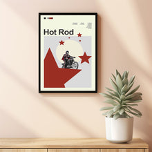 Mid Century Modern Hot Rod Movie Poster, Retro Movie Print, Modern Vintage Movie Posters